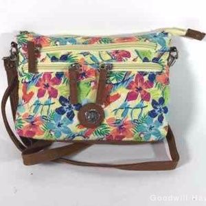 STONEMOUNTAIN Floral Crossbody Wristlet Fabric Bag